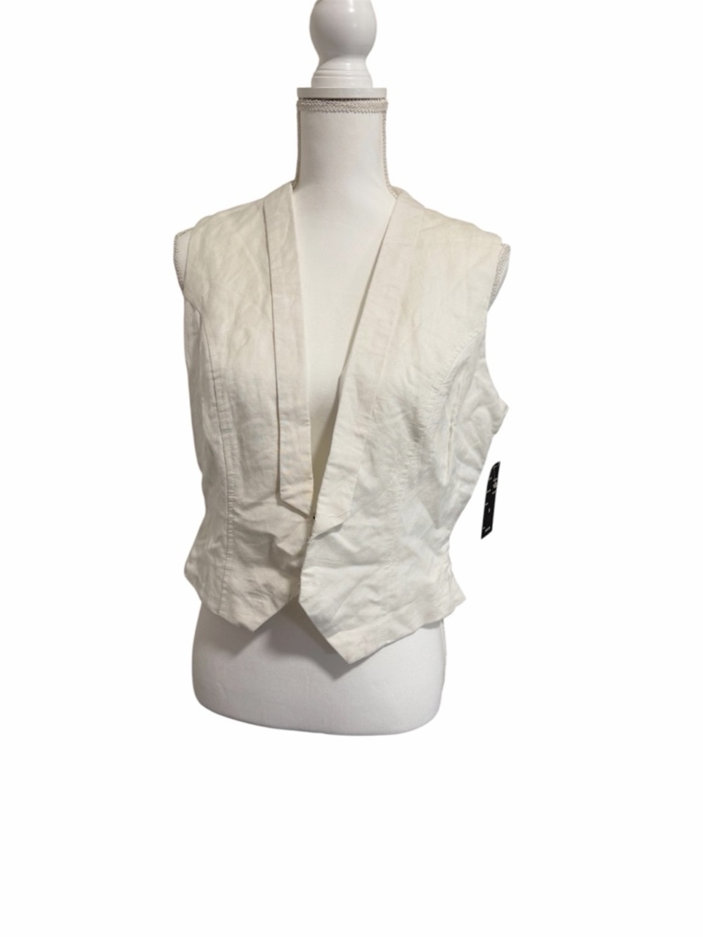 Robert Louis Cream Satin-Lined Vest